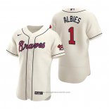 Maglia Baseball Uomo Atlanta Braves Ozzie Albies Autentico 2020 Alternato Crema