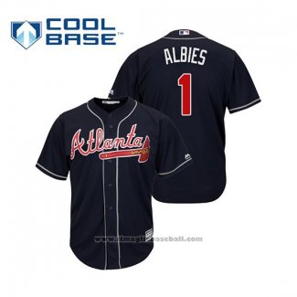 Maglia Baseball Uomo Atlanta Braves Ozzie Albies Cool Base Alternato 2019 Blu