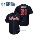 Maglia Baseball Uomo Atlanta Braves Shane Carle Cool Base Alternato 2019 Blu