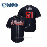 Maglia Baseball Uomo Atlanta Braves Shane Carle Cool Base Alternato 2019 Blu