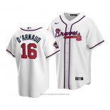 Maglia Baseball Uomo Atlanta Braves Travis D'arnaud Replica 2021 Bianco