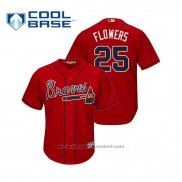 Maglia Baseball Uomo Atlanta Braves Tyler Flowers Cool Base Alternato 2019 Rosso