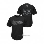 Maglia Baseball Uomo Baltimore Orioles Branden Kline 2019 Players Weekend Bk Replica Nero