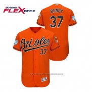 Maglia Baseball Uomo Baltimore Orioles Dylan Bundy 2019 Allenamento Primaverile Flex Base Arancione