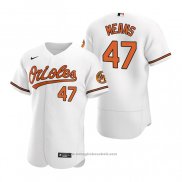 Maglia Baseball Uomo Baltimore Orioles John Means Autentico 2020 Primera Bianco