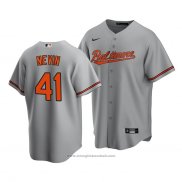 Maglia Baseball Uomo Baltimore Orioles Tyler Nevin Replica Grigio