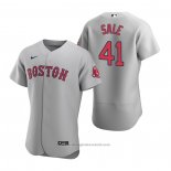 Maglia Baseball Uomo Boston Red Sox Chris Sale Autentico Road Grigio