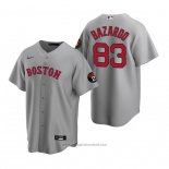 Maglia Baseball Uomo Boston Red Sox Eduard Bazardo Replica Grigio