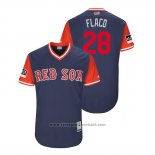 Maglia Baseball Uomo Boston Red Sox J.d. Martinez 2018 LLWS Players Weekend Flaco Blu