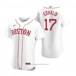 Maglia Baseball Uomo Boston Red Sox Nathan Eovaldi Autentico 2020 Alternato Bianco