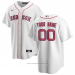 Maglia Baseball Uomo Boston Red Sox Personalizzate Replica Home Bianco