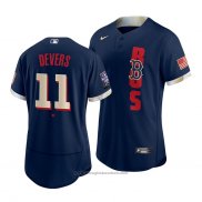 Maglia Baseball Uomo Boston Red Sox Rafael Devers 2021 All Star Autentico Blu