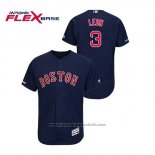 Maglia Baseball Uomo Boston Red Sox Sandy Leon Autentico Flex Base Blu