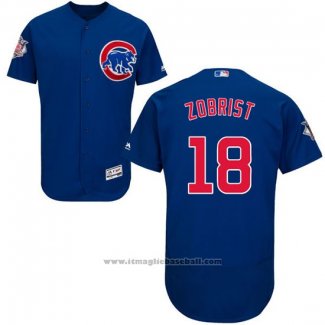 Maglia Baseball Uomo Chicago Cubs 18 Ben Zorbrist Flex Base Autentico Collection