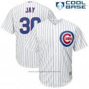 Maglia Baseball Uomo Chicago Cubs 30 Jon Jay Bianco Cool Base