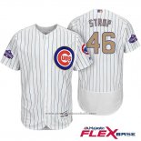 Maglia Baseball Uomo Chicago Cubs 46 Pedro Strop Bianco Or Flex Base