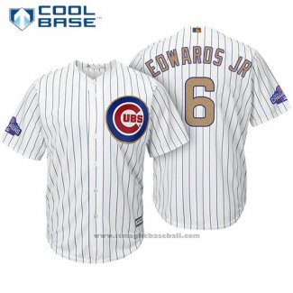 Maglia Baseball Uomo Chicago Cubs 6 Carl Edwards Jr. Bianco Or Cool Base