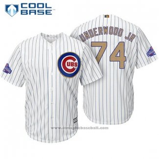 Maglia Baseball Uomo Chicago Cubs 74 Duane Underwood Jr. Bianco Or Cool Base