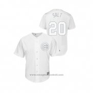 Maglia Baseball Uomo Chicago Cubs Brandon Kintzler 2019 Players Weekend Salt Replica Bianco