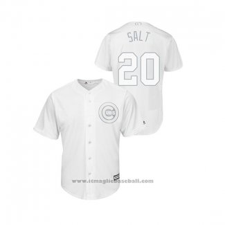 Maglia Baseball Uomo Chicago Cubs Brandon Kintzler 2019 Players Weekend Salt Replica Bianco