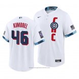Maglia Baseball Uomo Chicago Cubs Craig Kimbrel 2021 All Star Replica Bianco