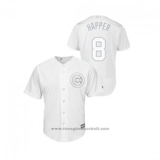 Maglia Baseball Uomo Chicago Cubs Ian Happ 2019 Players Weekend Happer Replica Bianco