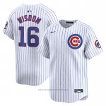 Maglia Baseball Uomo Chicago Cubs Patrick Wisdom Home Limited Bianco