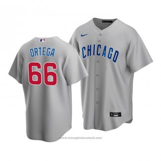 Maglia Baseball Uomo Chicago Cubs Rafael Ortega Replica Grigio