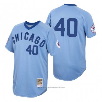 Maglia Baseball Uomo Chicago Cubs Willson Contreras Autentico 1976 Cooperstown Blu