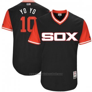 Maglia Baseball Uomo Chicago White Sox 2017 Little League World Series 10 Yoan Moncada Nero