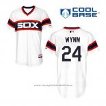 Maglia Baseball Uomo Chicago White Sox 24 Early Wynn Bianco Alternato Cool Base
