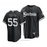 Maglia Baseball Uomo Chicago White Sox Carlos Rodon 2021 City Connect Replica Nero