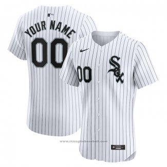 Maglia Baseball Uomo Chicago White Sox Home Elite Personalizzate Bianco