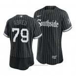 Maglia Baseball Uomo Chicago White Sox Jose Abreu 2021 City Connect Autentico Nero