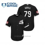 Maglia Baseball Uomo Chicago White Sox Jose Abreu Cool Base Allenamento Primaverile 2019 Nero