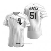 Maglia Baseball Uomo Chicago White Sox Ryan Tepera Autentico Home Bianco