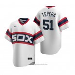Maglia Baseball Uomo Chicago White Sox Ryan Tepera Cooperstown Collection Home Bianco