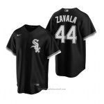 Maglia Baseball Uomo Chicago White Sox Seby Zavala Replica Alternato Nero Maglia Baseball Uomo Chicago White Sox Seby Zavala Replica Alternato Nero