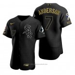 Maglia Baseball Uomo Chicago White Sox Tim Anderson Nero 2021 Salute To Service