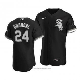 Maglia Baseball Uomo Chicago White Sox Yasmani Grandal Autentico Alternato Nero