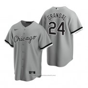 Maglia Baseball Uomo Chicago White Sox Yasmani Grandal Replica Grigio