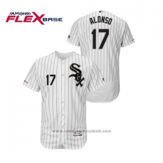 Maglia Baseball Uomo Chicago White Sox Yonder Alonso Flex Base Bianco Nero