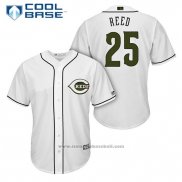 Maglia Baseball Uomo Cincinnati Reds 25 Cody Reed Bianco 2018 Alternato Cool Base