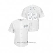 Maglia Baseball Uomo Cincinnati Reds Derek Dietrich 2019 Players Weekend Dietz Replica Bianco