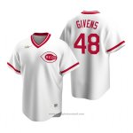 Maglia Baseball Uomo Cincinnati Reds Mychal Givens Cooperstown Collection Home Bianco
