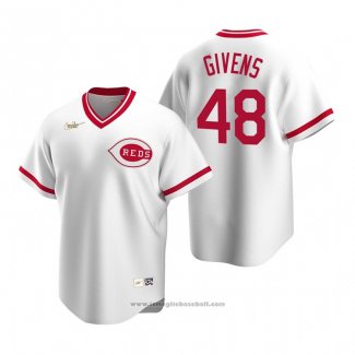 Maglia Baseball Uomo Cincinnati Reds Mychal Givens Cooperstown Collection Home Bianco