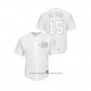 Maglia Baseball Uomo Cincinnati Reds Nick Senzel 2019 Players Weekend Lil Senz Replica Bianco