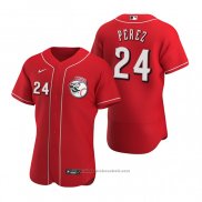 Maglia Baseball Uomo Cincinnati Reds Tony Perez Autentico 2020 Alternato Rosso