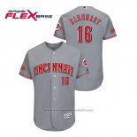 Maglia Baseball Uomo Cincinnati Reds Tucker Barnhart Flex Base Grigio