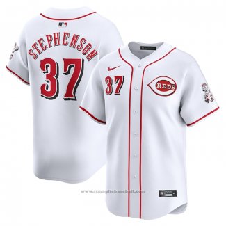 Maglia Baseball Uomo Cincinnati Reds Tyler Stephenson Home Limited Bianco